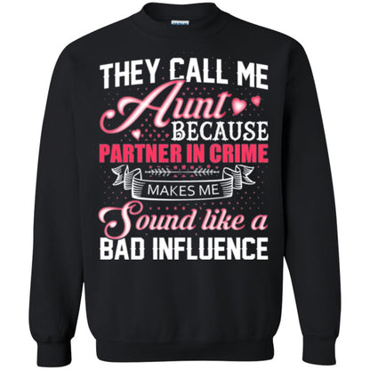 Aunt T-shirt They Call Me Aunt Black