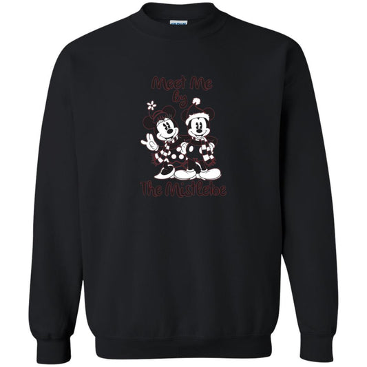 Christmas T-shirt Meet Me By Mistletoe Black