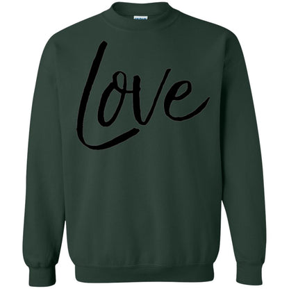 Black Love T-shirt Valentine_s Day Forest Green