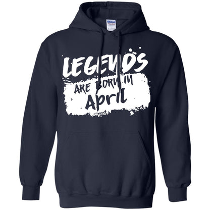 April Birthday Shirt Legends Are Born In April Navy