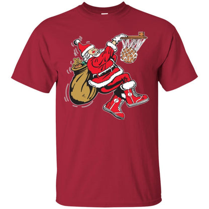 Christmas T-shirt Basketball Santa Claus Cardinal