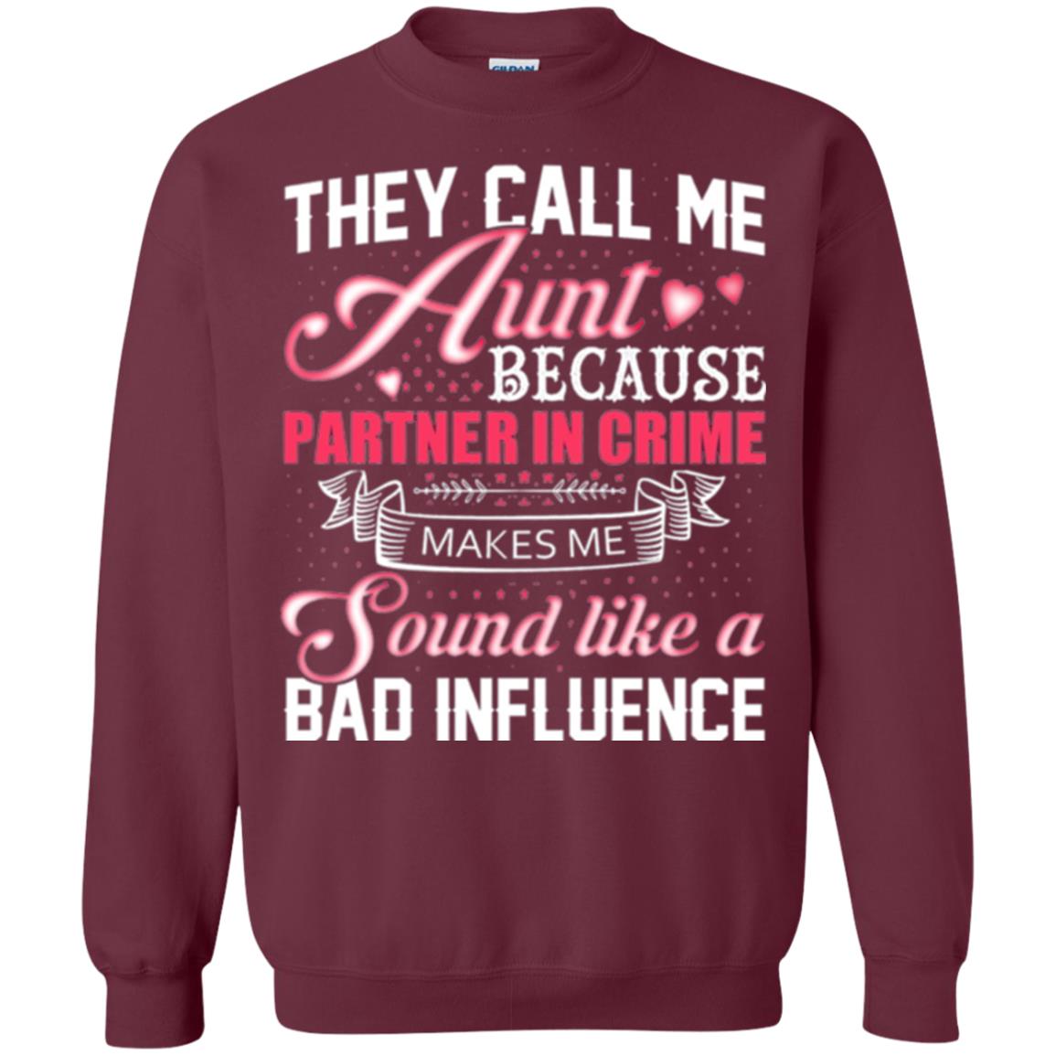 Aunt T-shirt They Call Me Aunt Maroon