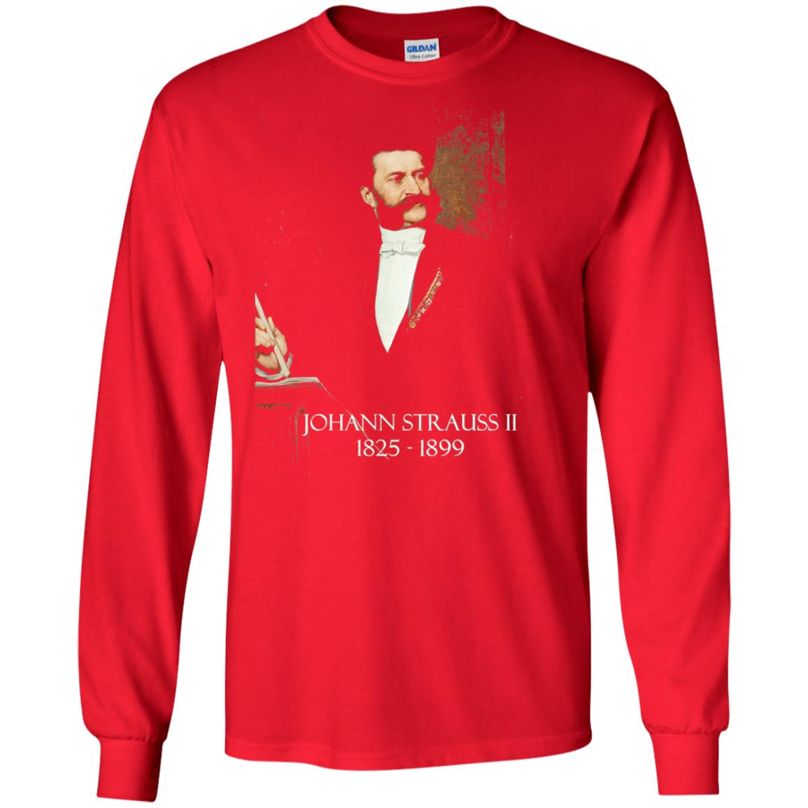 Musician T-shirt Johann Strauss Ii Red
