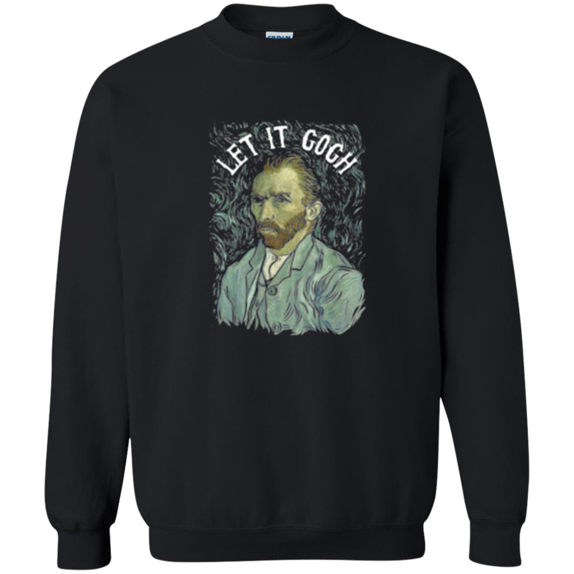 Artist T-shirt Vincent Van Let It Gogh Black