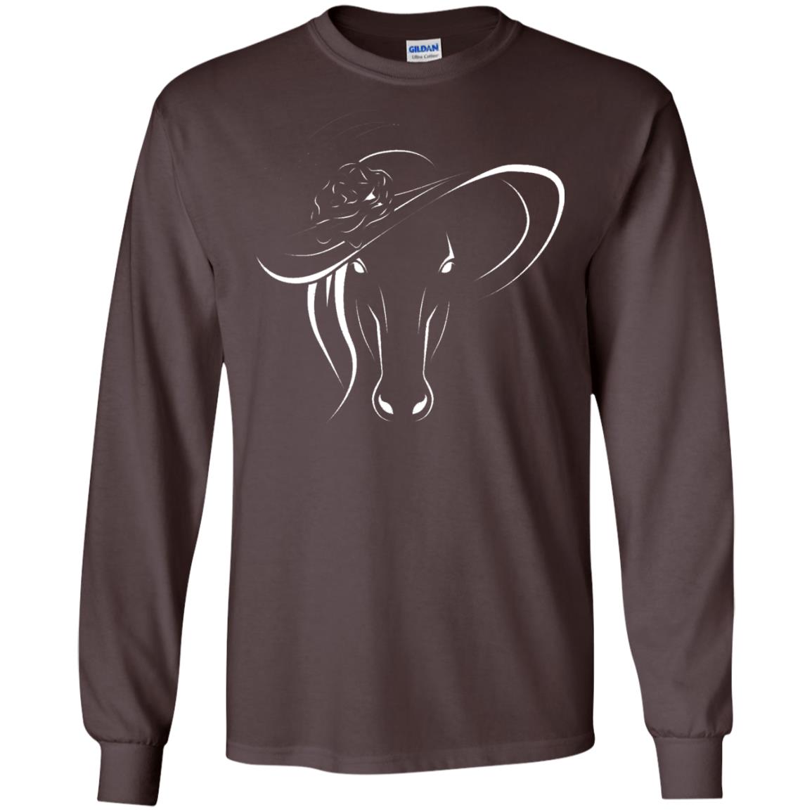 Derby Horse In Derby Womens Hat Derby Shirt Dark Chocolate