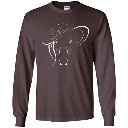 Derby Horse In Derby Womens Hat Derby Shirt Dark Chocolate