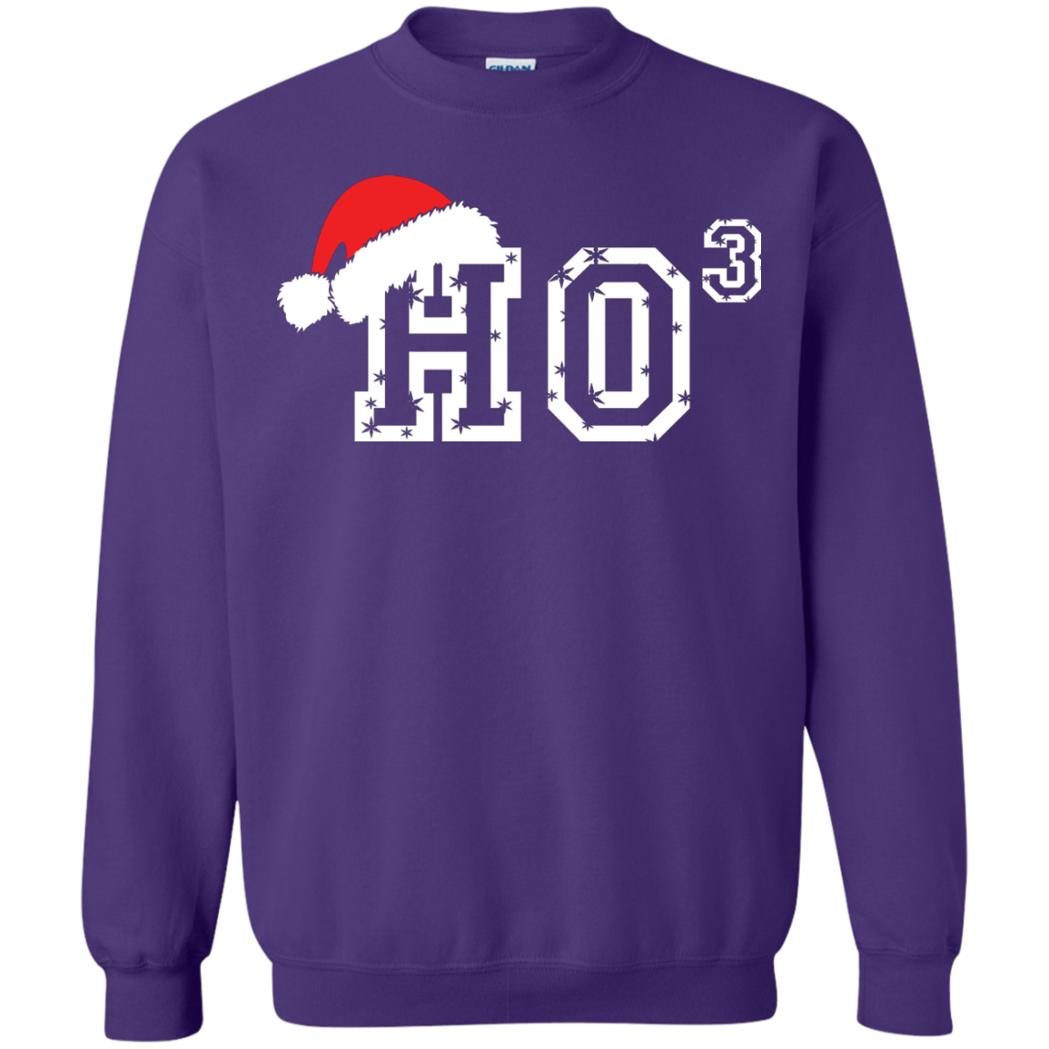 Christmas T-Shirt Ho Ho Ho Purple