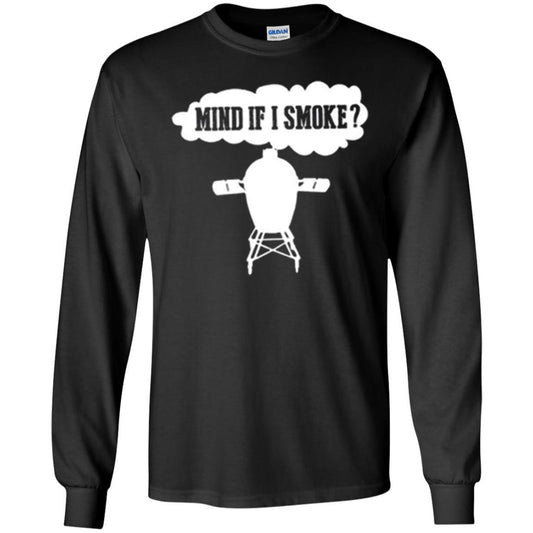 Outdoor Smoker T-shirt Mind If I Smoke Black