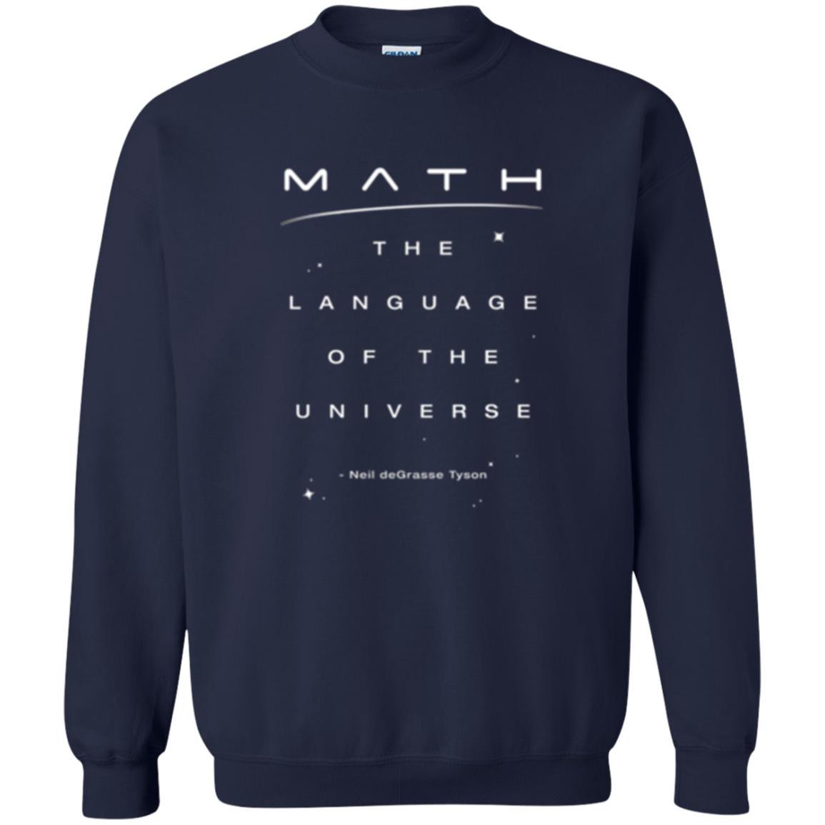 Math Lover T-shirt The Language Of The Universe Navy