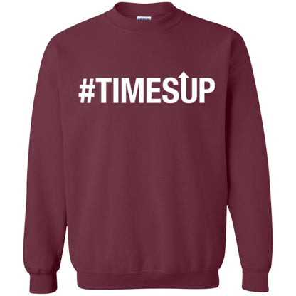 Feminist Movement T-shirt Time_s Up Maroon