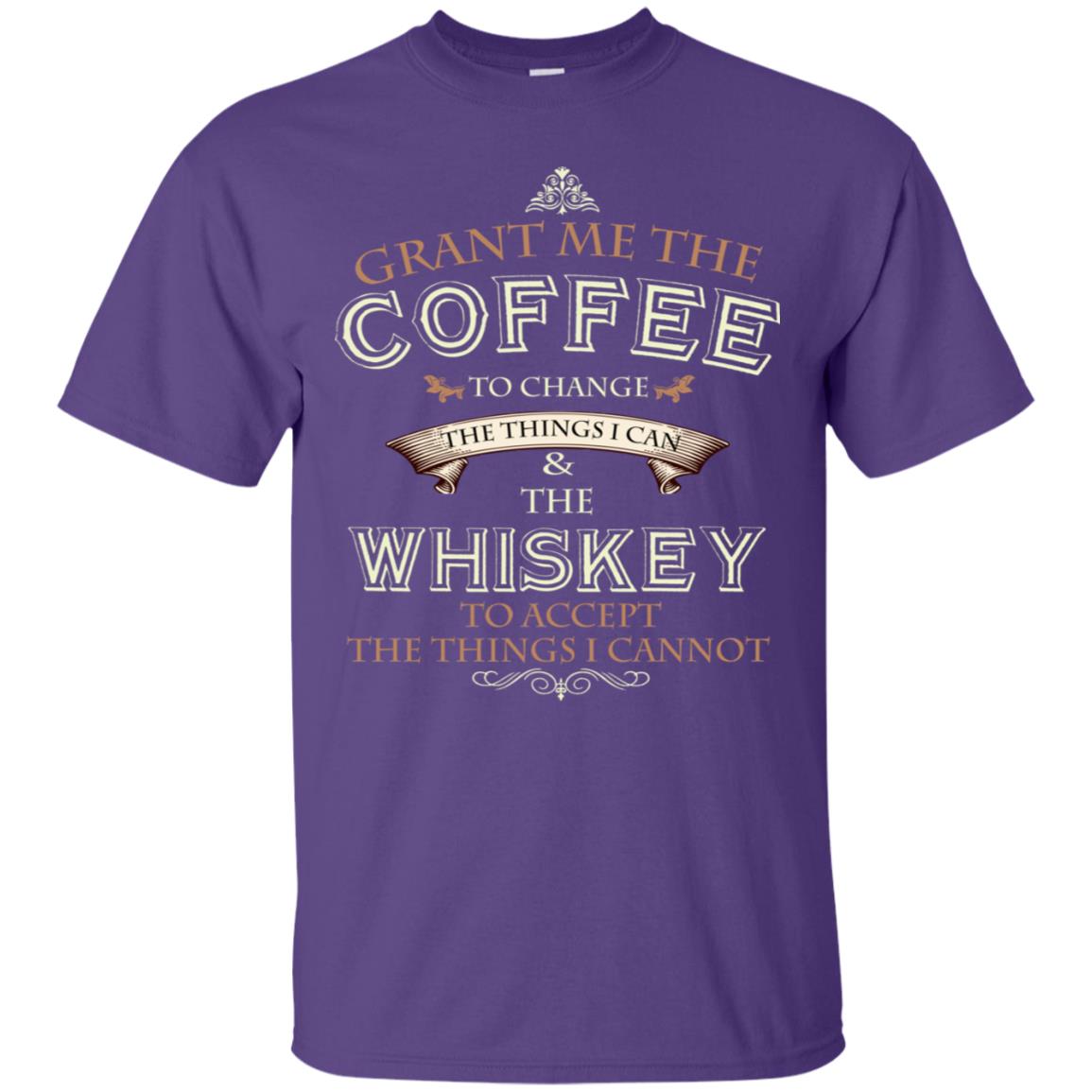 Grant Me The Coffee To Change The Things I Can Shirt Purple
