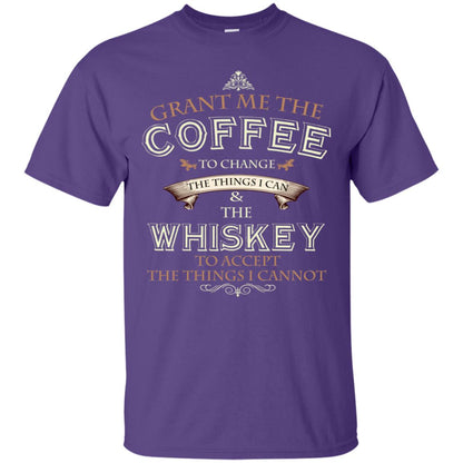 Grant Me The Coffee To Change The Things I Can Shirt Purple