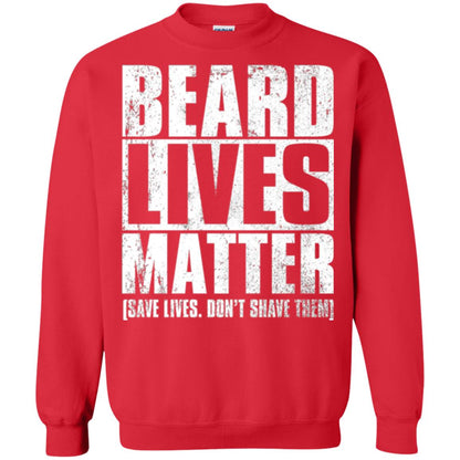 Beared Men T-shirt Beared Lives Matter Red