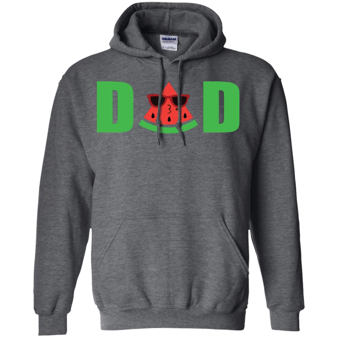 Dad Watermelon Funny Summer Melon Fruit Shirt For Daddy Dark Heather