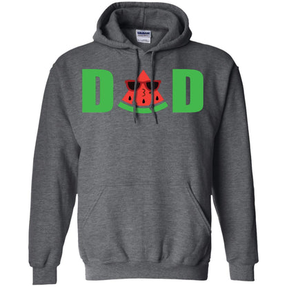 Dad Watermelon Funny Summer Melon Fruit Shirt For Daddy Dark Heather