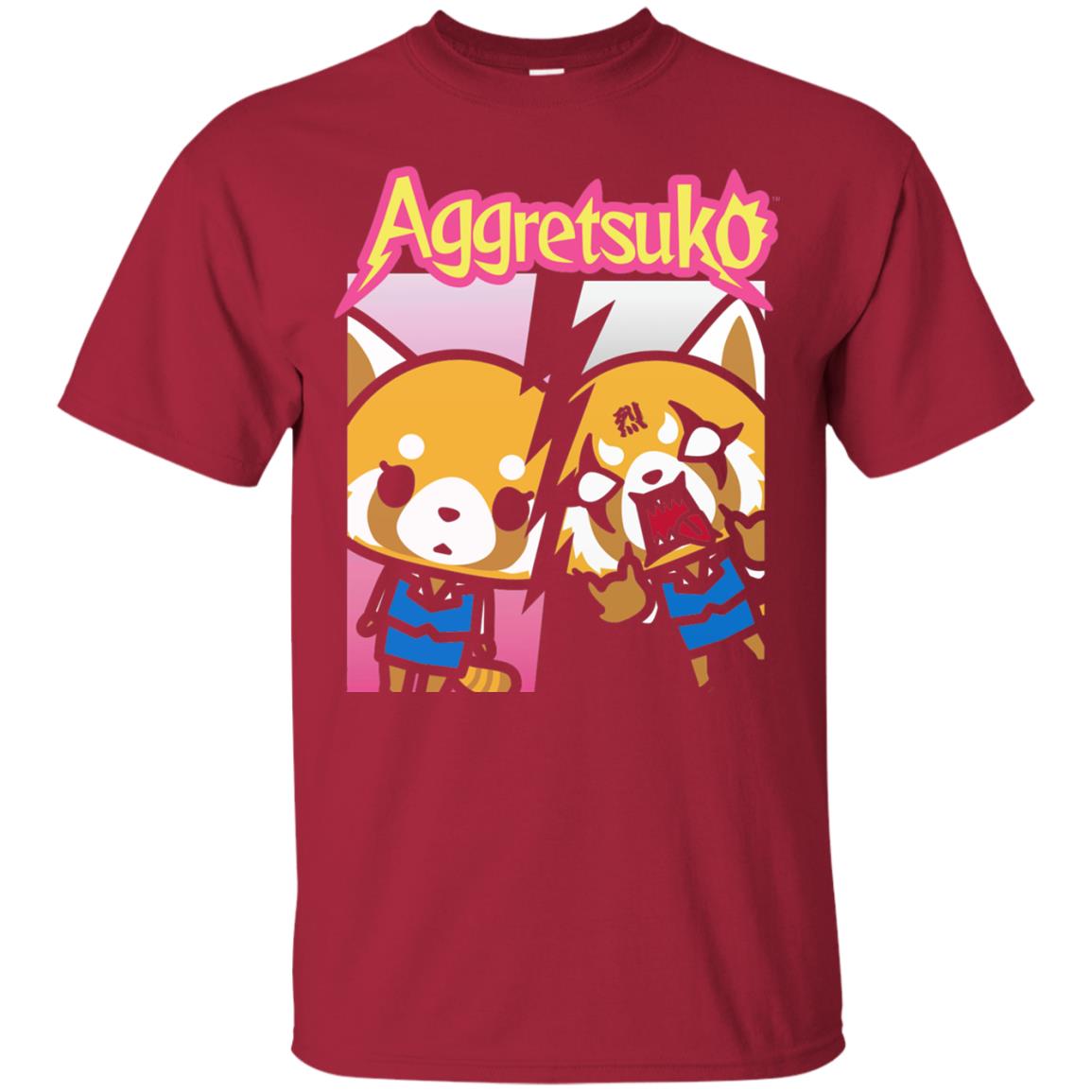 Aggretsuko Split Personality T-shirt Cardinal