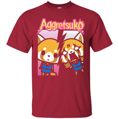 Aggretsuko Split Personality T-shirt Cardinal