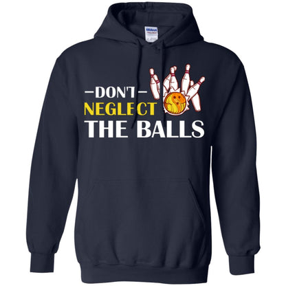 Bowling Lover T-shirt Don't Neglect The Balls Navy