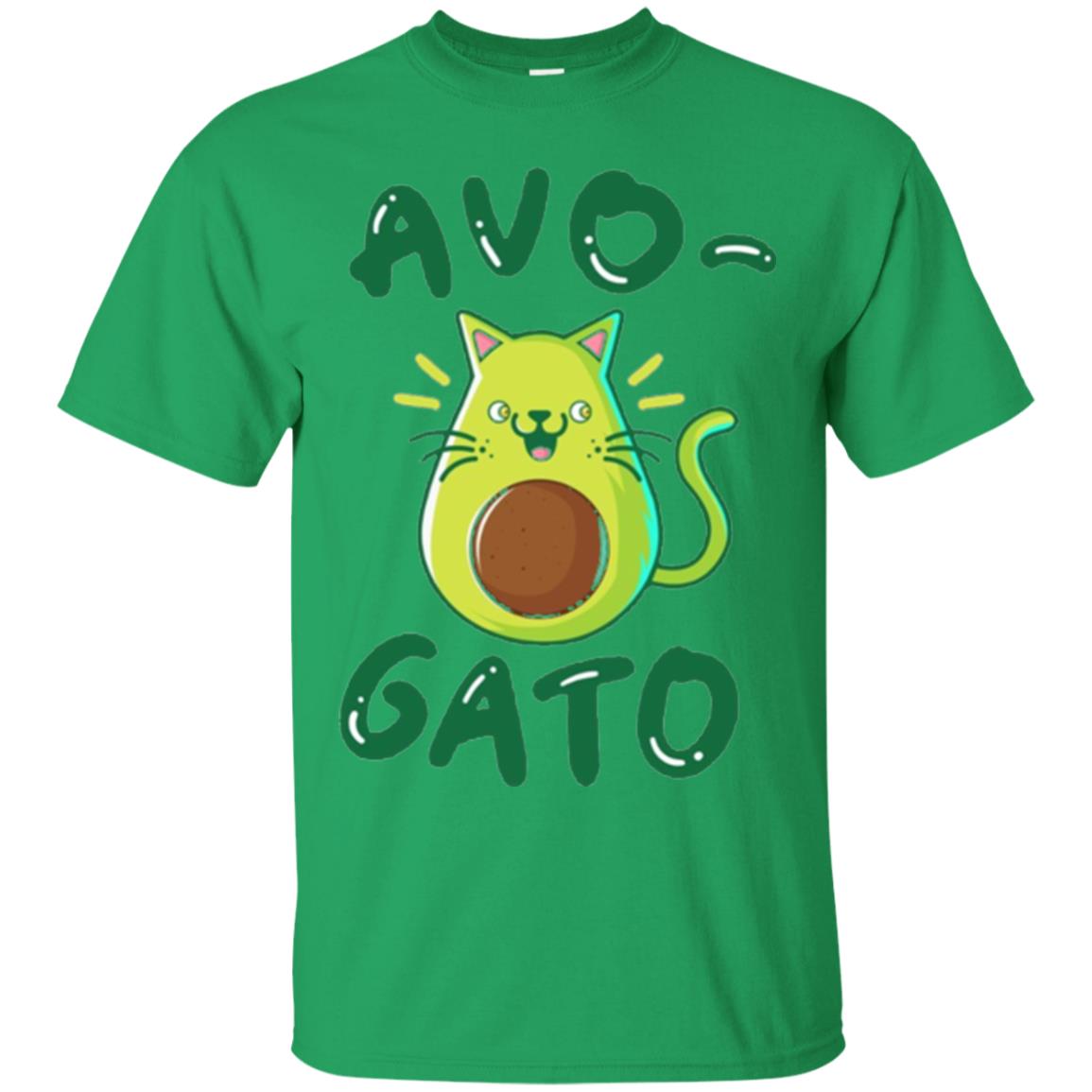 Cat Lovers T-shirt Avocado Avogato Irish Green