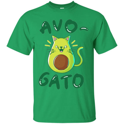 Cat Lovers T-shirt Avocado Avogato Irish Green