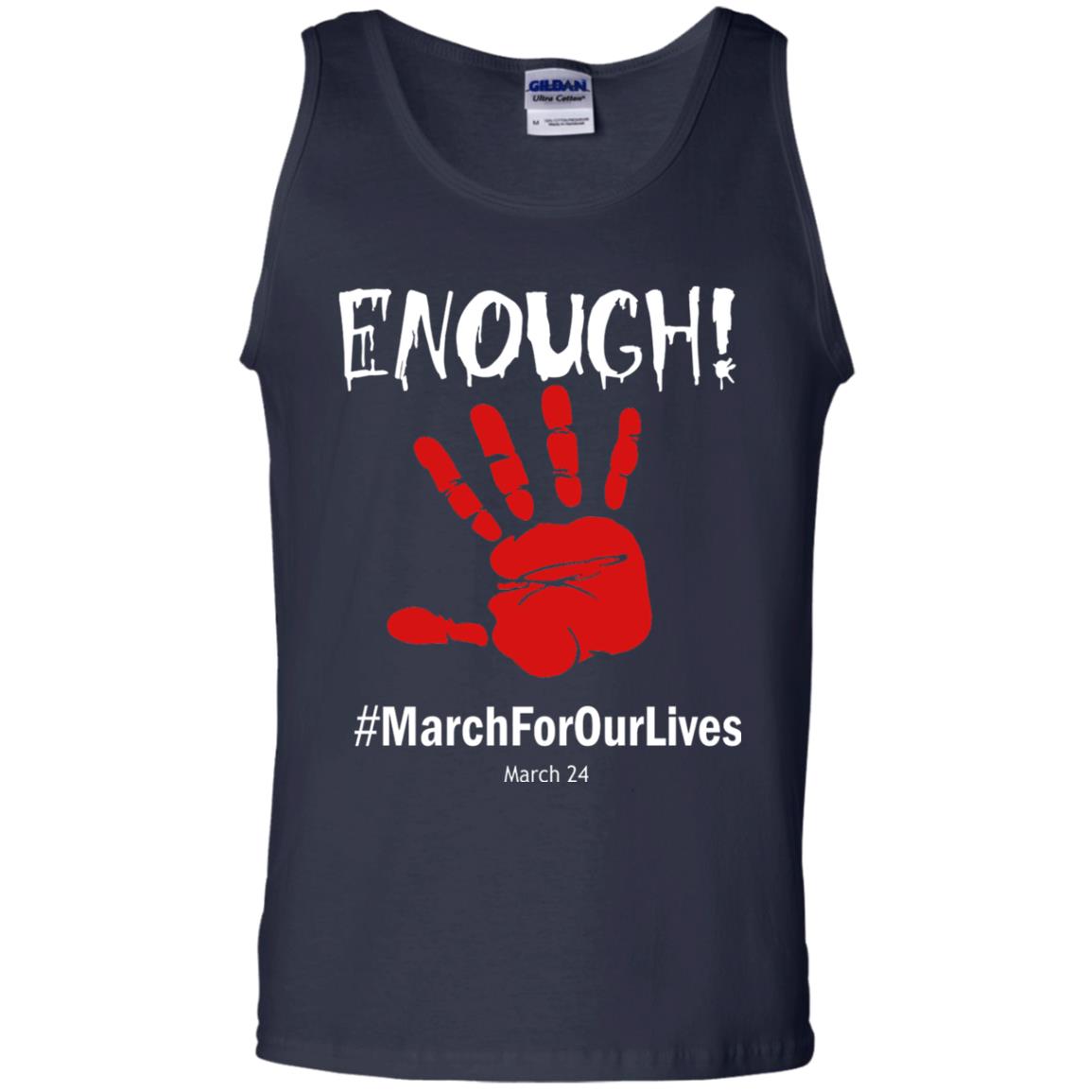 Enough March For Our Lives March 24 Gun Control T-shirt Navy
