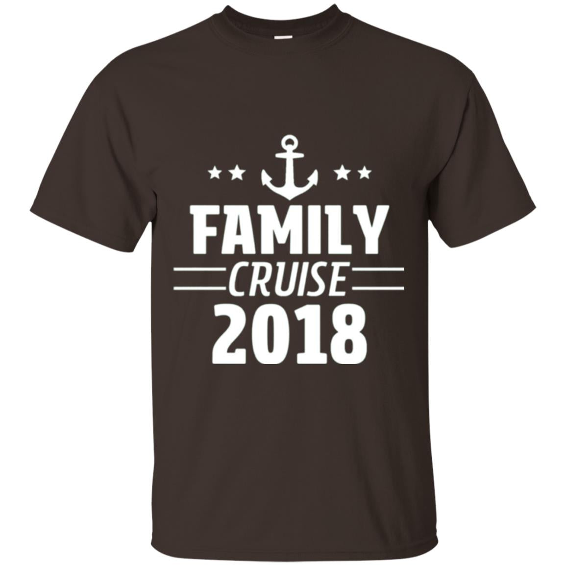 Family Cruise Vacation 2018 T-shirt Dark Chocolate
