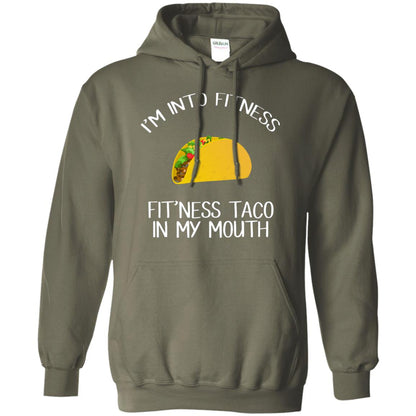 Taco Lover Shirt Fitness Taco In My Mouth Military Green