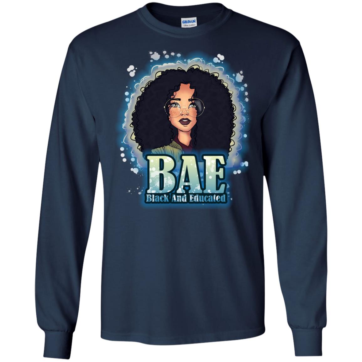 Bae Shirt Black And Educated Navy