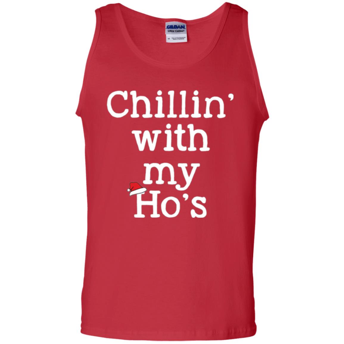 Christmas T-shirt Chillin With My Ho_s Red