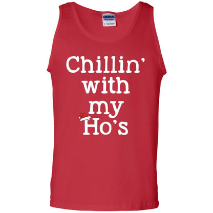 Christmas T-shirt Chillin With My Ho_s Red