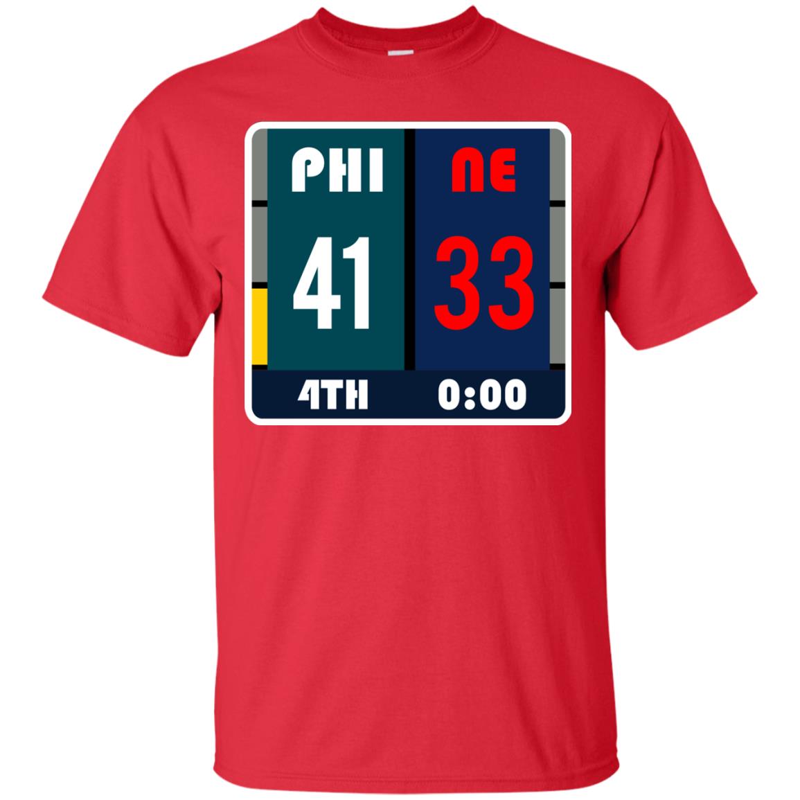 Football Philadelphia T-shirt Eagles Vs New England Red