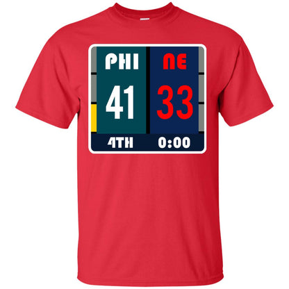 Football Philadelphia T-shirt Eagles Vs New England Red