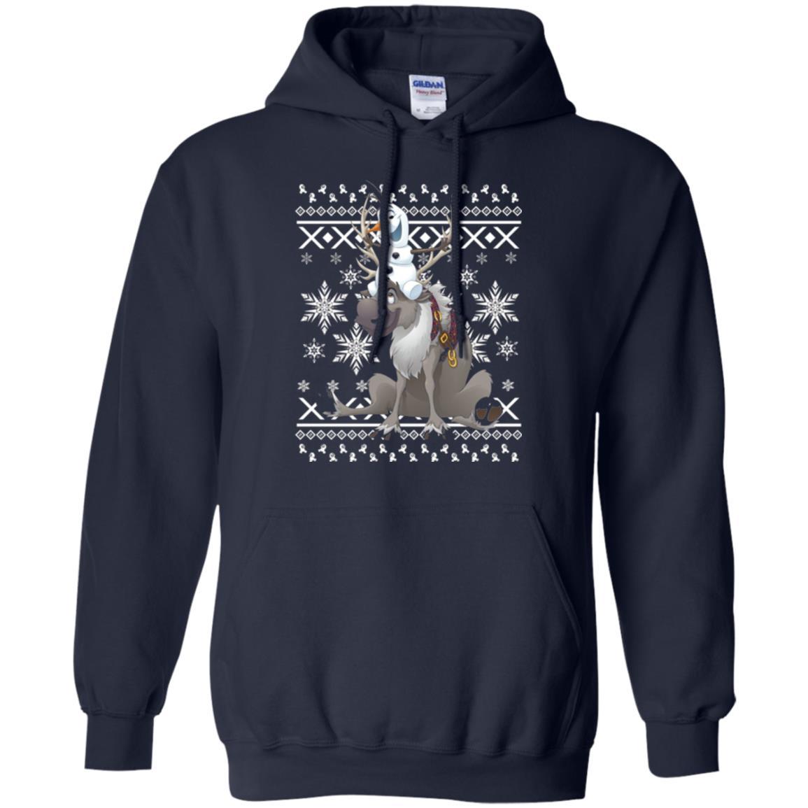 Film T-shirt Frozen Olaf Sven Riding Antler Navy