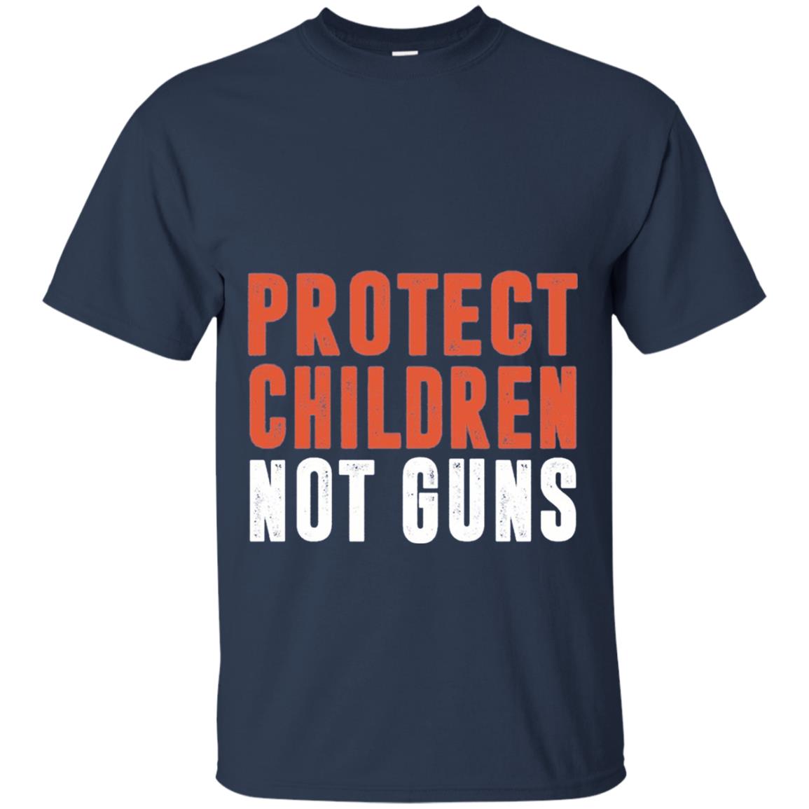 Protect Children Not Guns Anti Gun T-shirt Navy