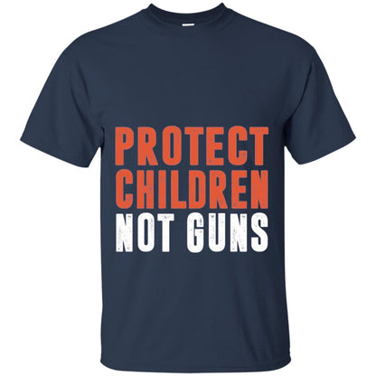 Protect Children Not Guns Anti Gun T-shirt Navy