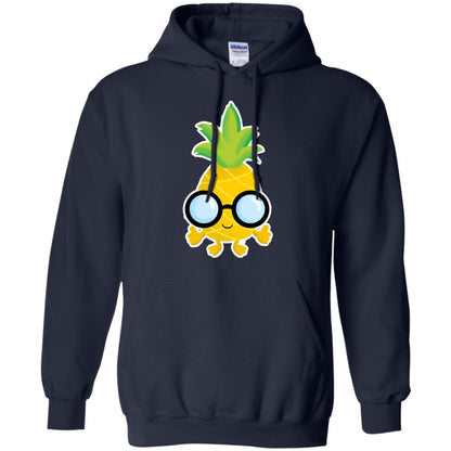 Funny Pineapple With Glasses For Boys Mens Shirt Navy
