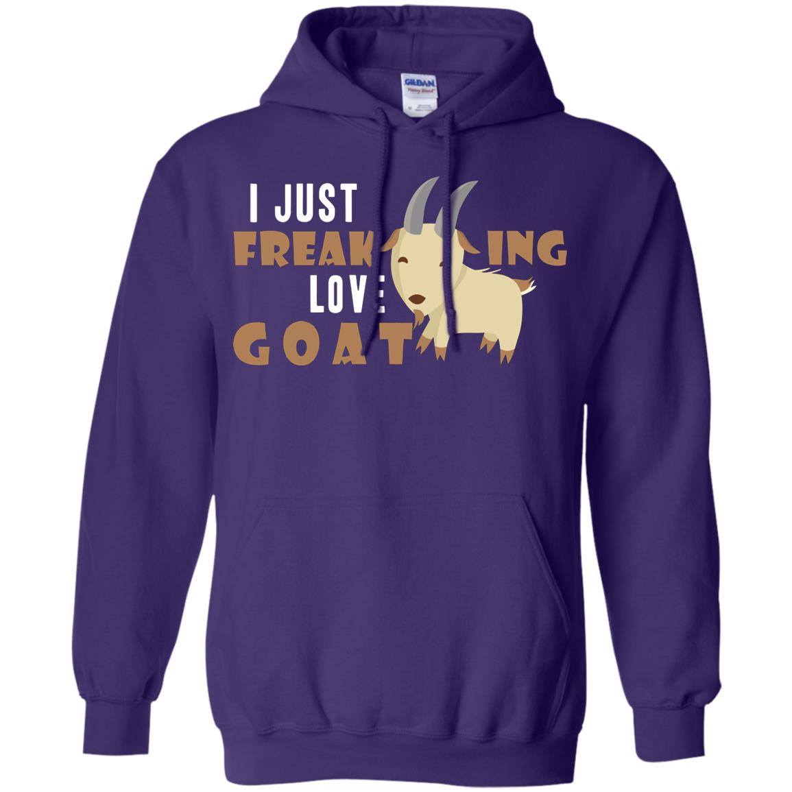 I Just Freaking Love Goat Shirt Purple
