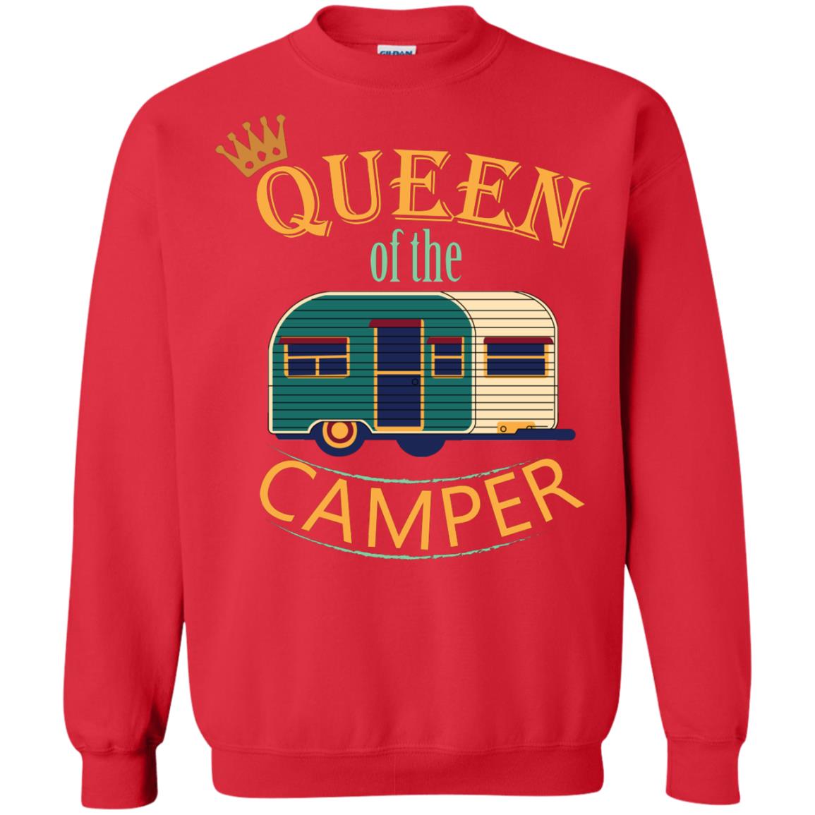 Queen Of The Camper Camping Lover Shirt Red