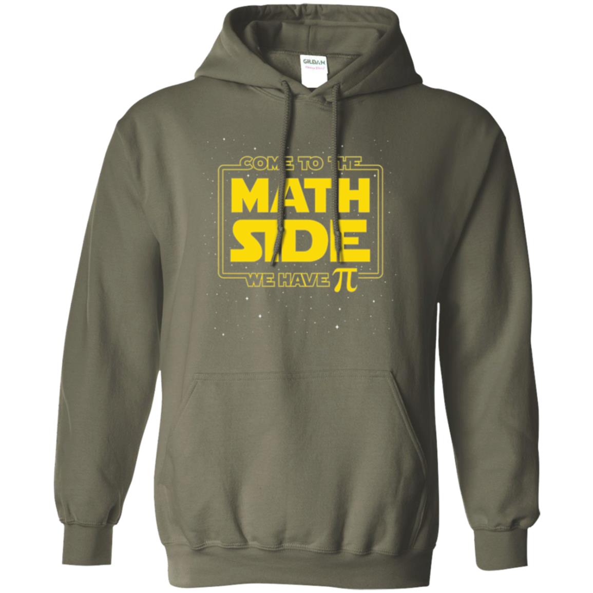 Math Lovers T-shirt Come To The Math Side We Have Pi Military Green