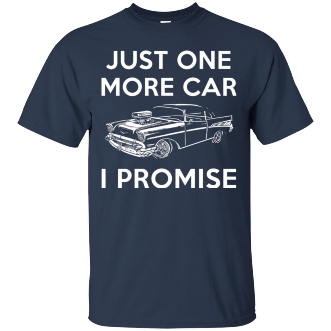 Car Lover T-shirt Just One More Car Navy