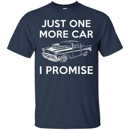 Car Lover T-shirt Just One More Car Navy