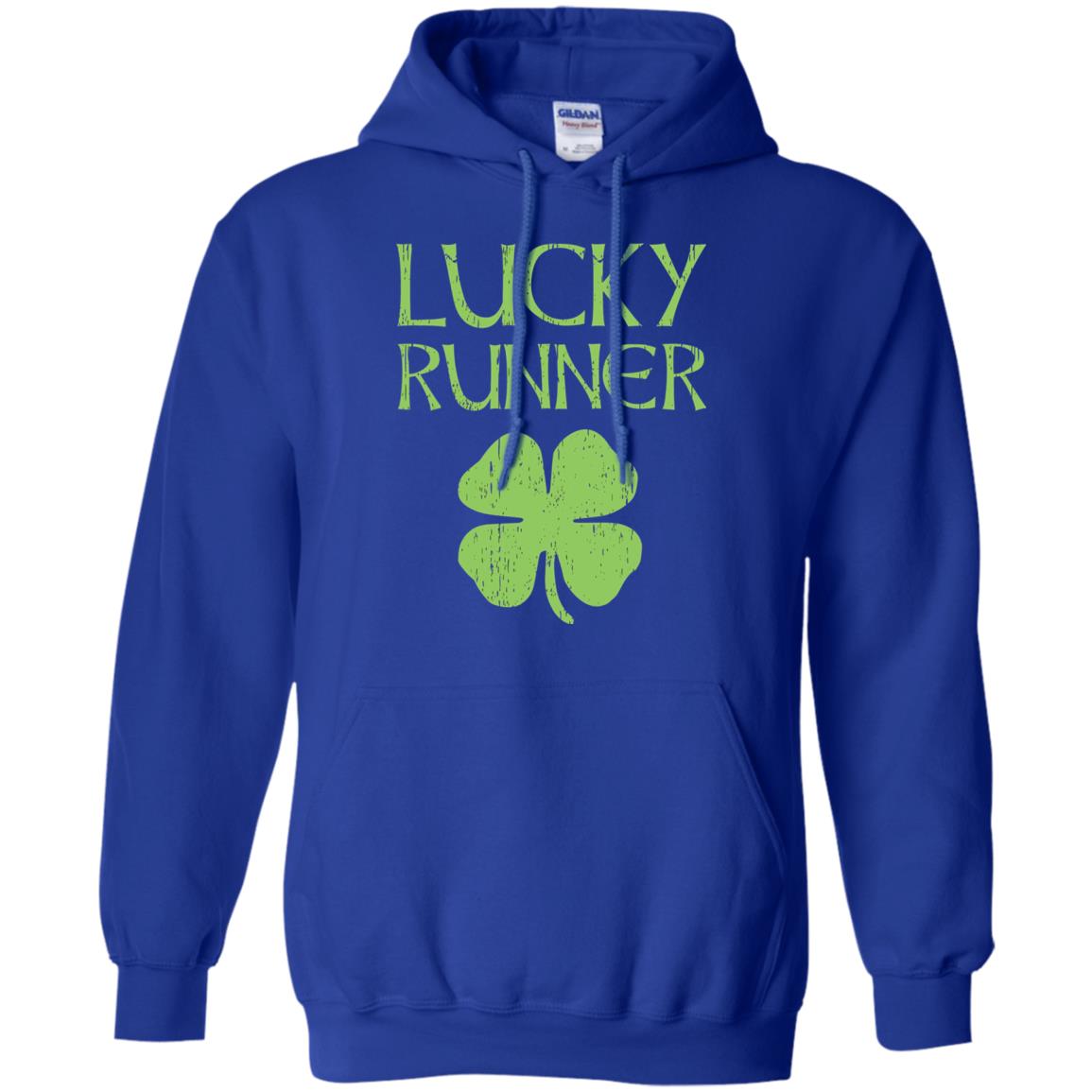 Irish Running Lucky Runners St. Patrick_s Day T-shirt Royal