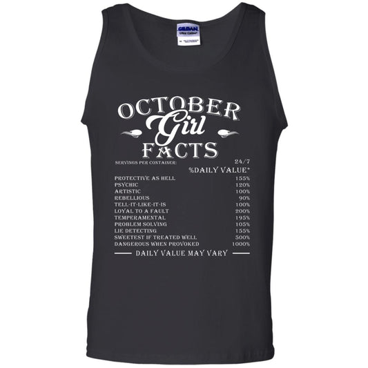October Girl Facts Facts T-shirt Black