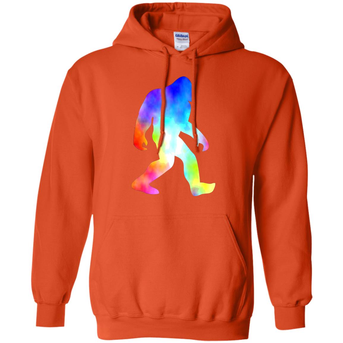 Bigfoot Sasquatch Neon T-shirt Orange