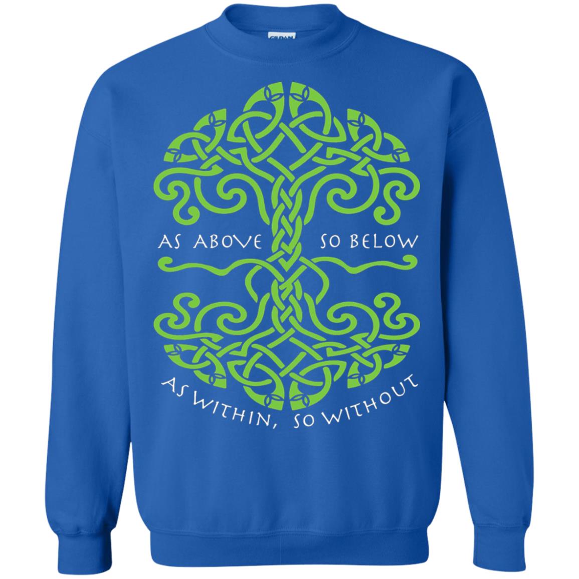 As Above So Below Wiccan Pagan Witche T-shirt Royal
