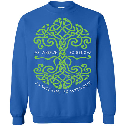 As Above So Below Wiccan Pagan Witche T-shirt Royal