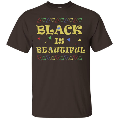 African American T-shirt Black Is Beautiful Dark Chocolate
