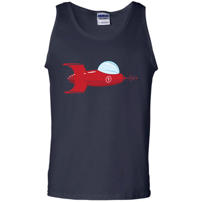 Vintage Spaceship Video Game Gamer T-shirt Navy