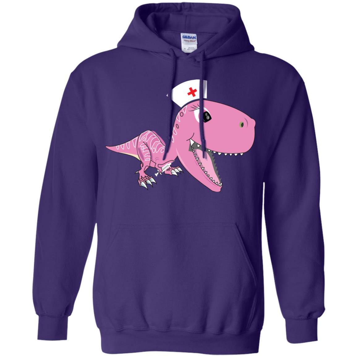 Dinosau-nurse Dinosaurus Nursing Shirt Purple