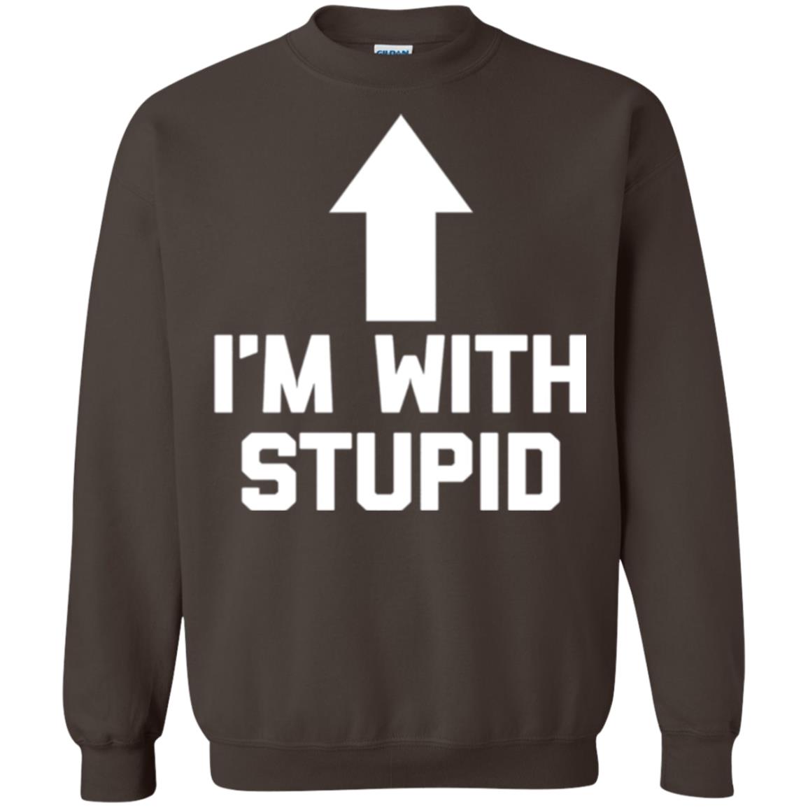 Im With Stupid T-shirt Dark Chocolate